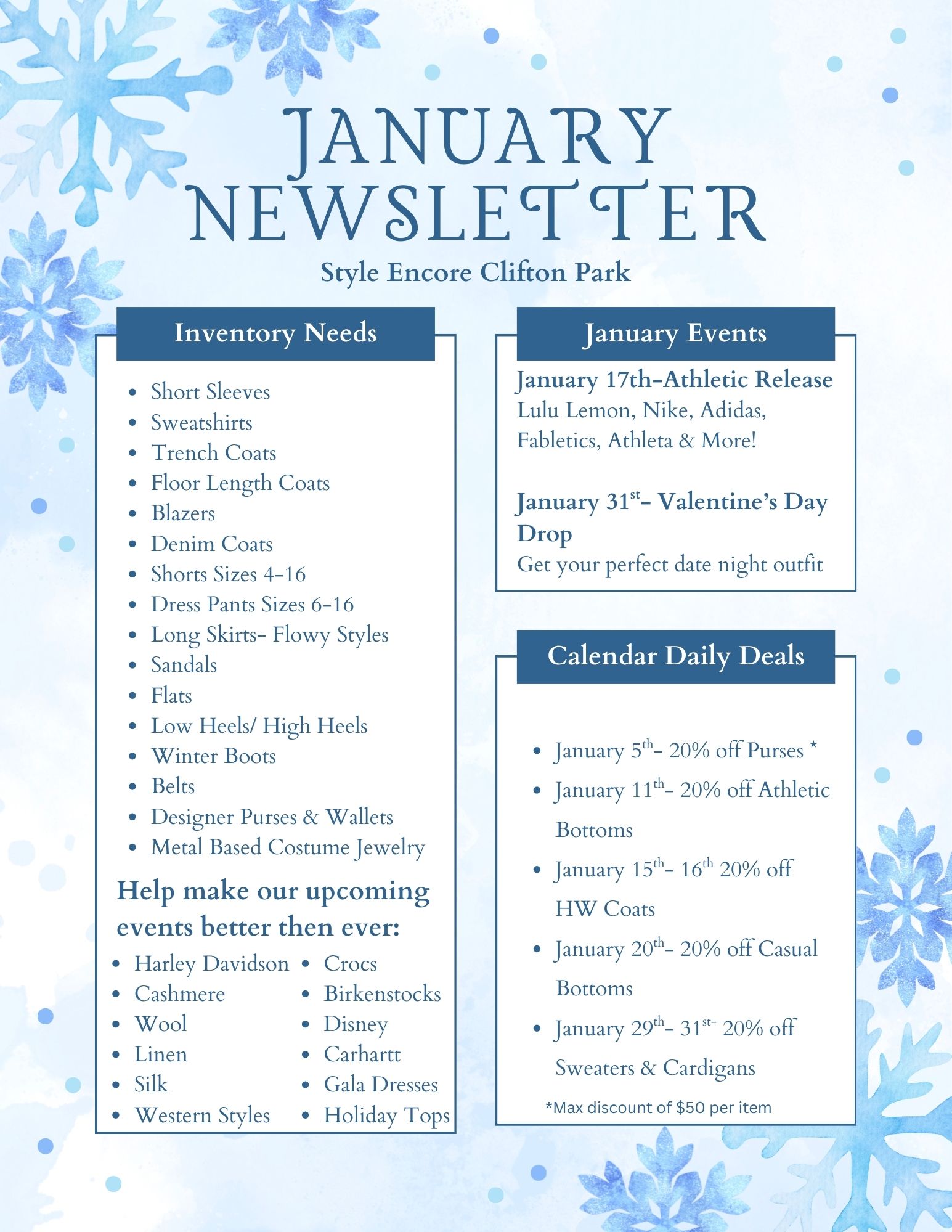 January 2026 Newsletter